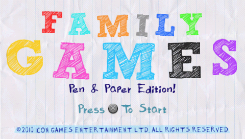 Family Games - Pen And Paper Edition — sstitle (WOR)