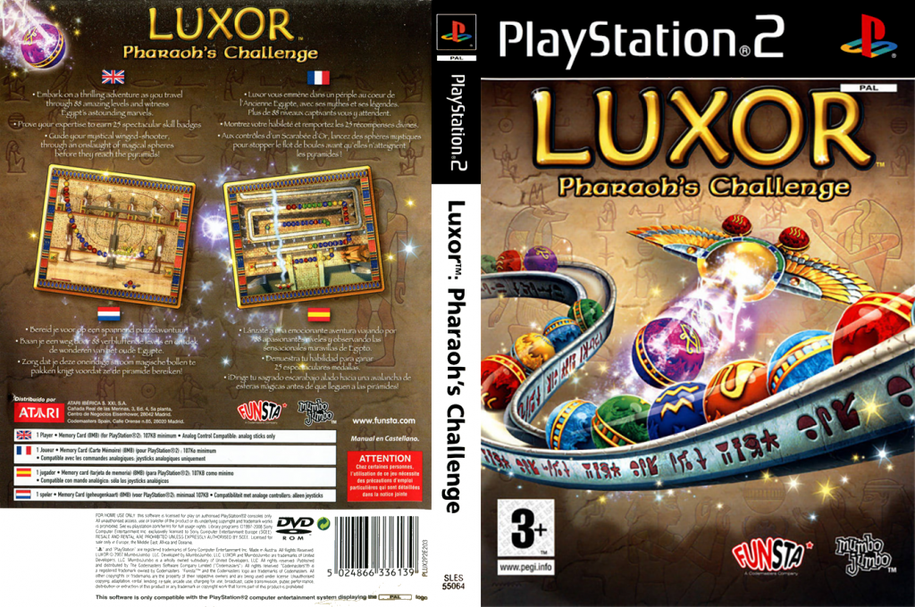 Luxor - Pharaoh's Challenge — box-texture (EU)