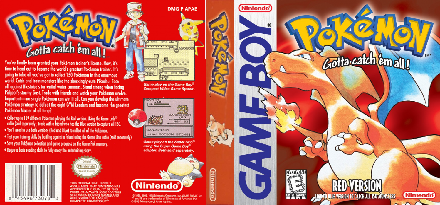 Pokemon - Red Version — box-texture (US)