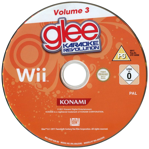 Karaoke Revolution Glee - Volume 3 — support-texture (EU)