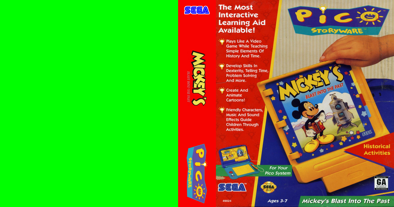 Mickey's Blast into the Past — box-texture (US)