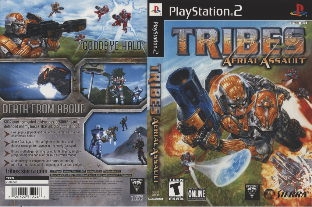 Tribes - Aerial Assault — box-texture (US)