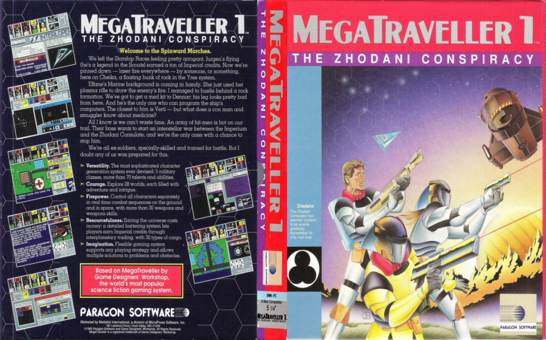 Megatraveller 1 - The Zhodani Conspiracy — box-texture (US)