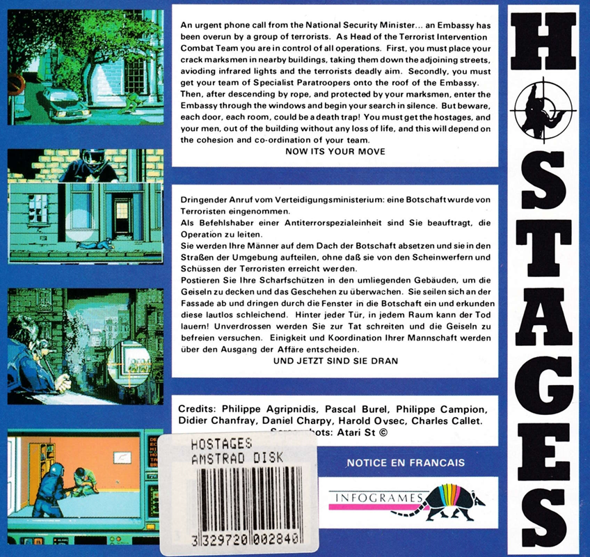 Hostages — box-2D-back (EU)