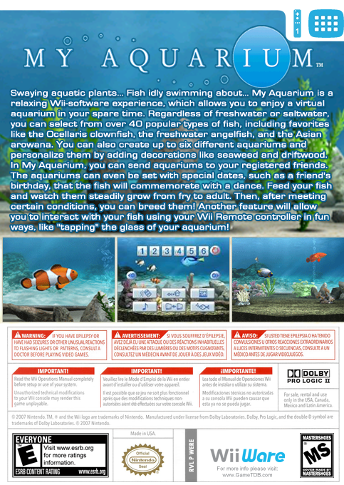 My Aquarium — box-2D-back (US)