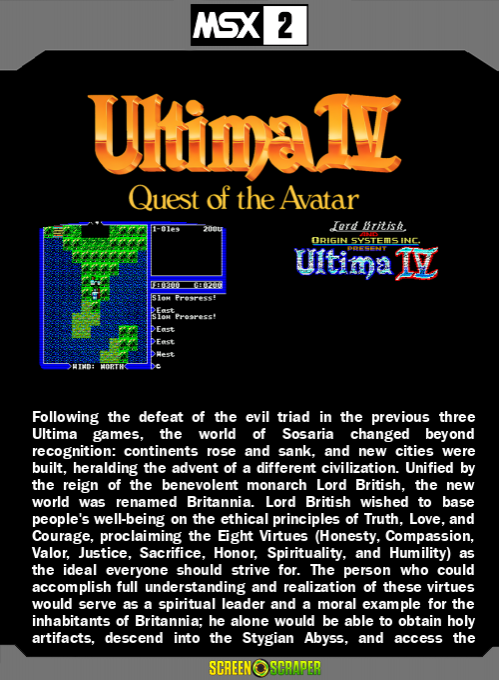 Ultima 4 - Quest of the Avatar — box-2D-back (SS)