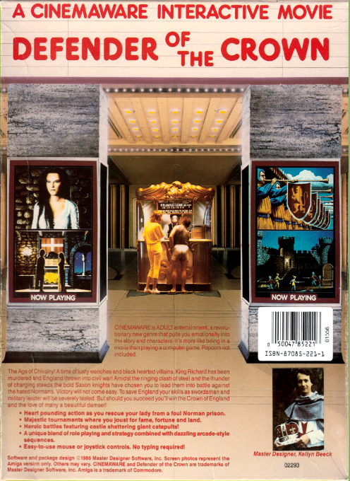 Defender of the Crown — box-2D-back (US)