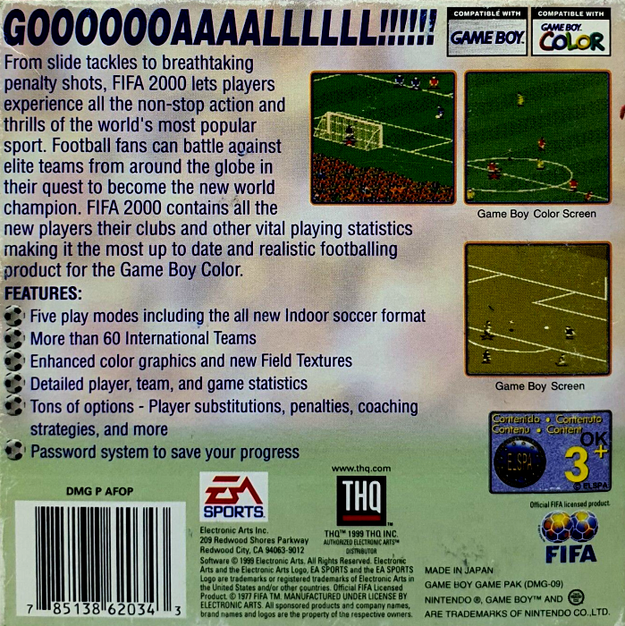 Fifa 2000 — box-2D-back (EU)