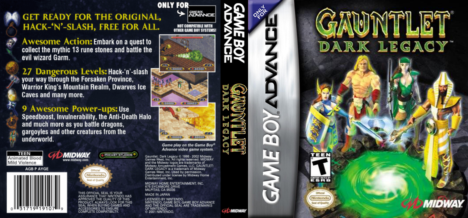 Gauntlet - Dark Legacy — box-texture (US)