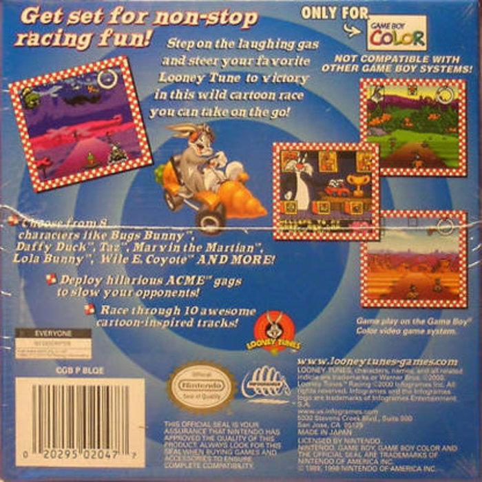 Looney Tunes Racing — box-2D-back (US)
