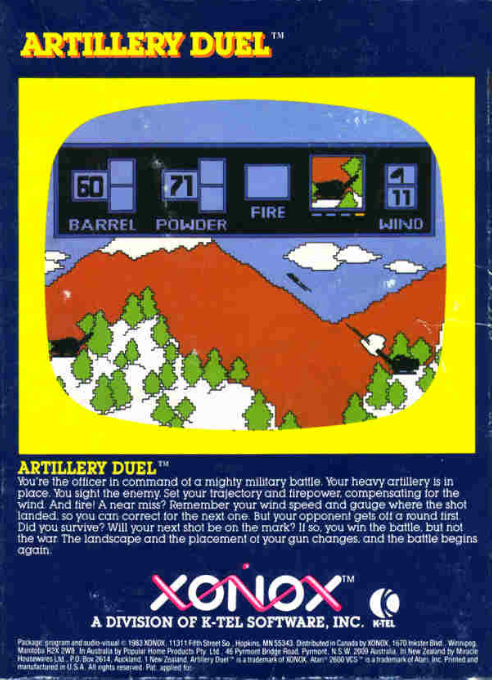 Artillery Duel — box-2D-back (US)