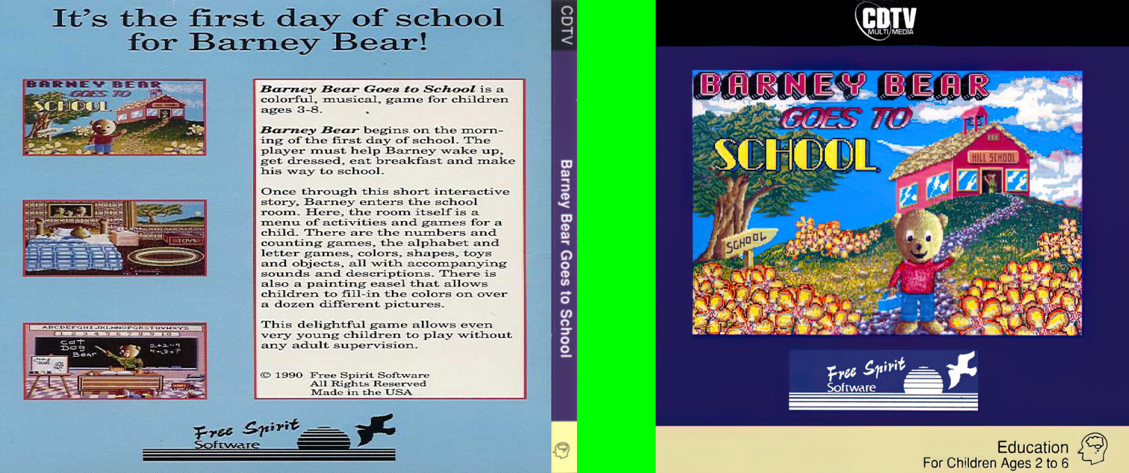 Barney Bear Goes to School — box-texture (WOR)