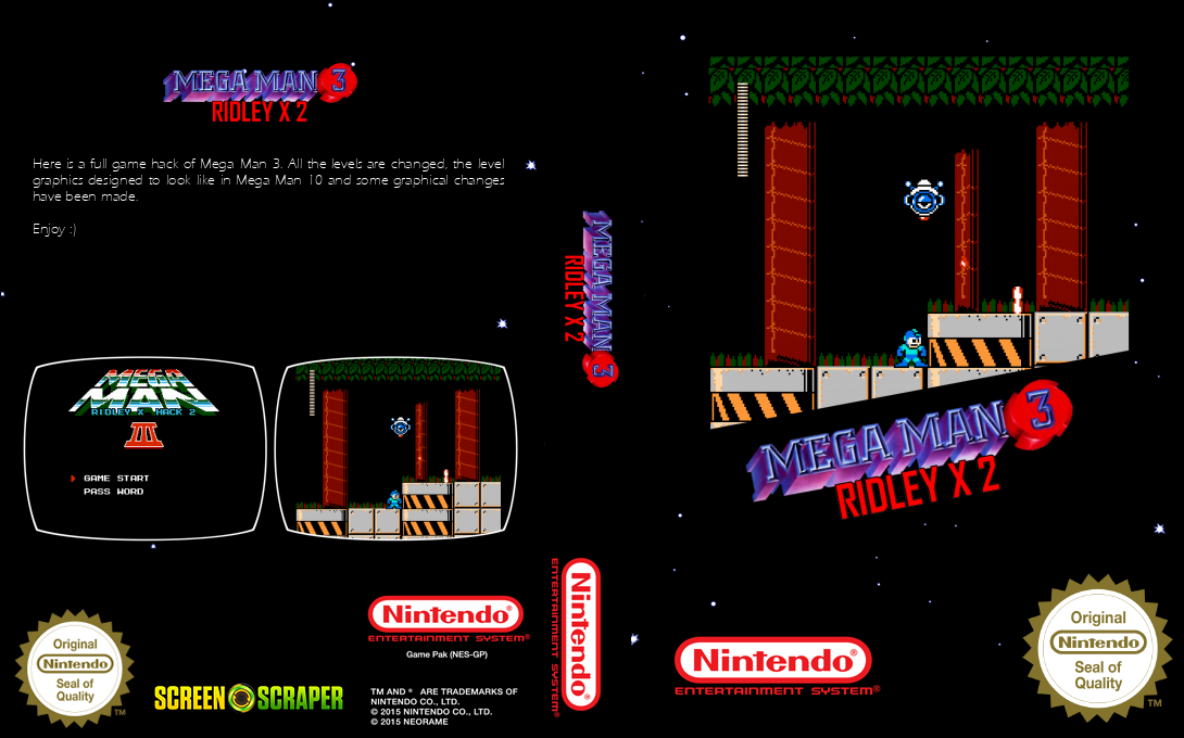 MegaMan III : Ridley X 2 — box-texture (SS)
