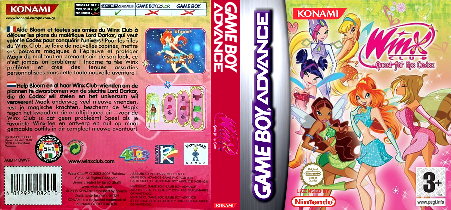 Winx Club - Quest For The Codex — box-texture (EU)