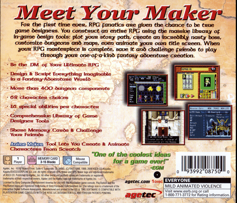 Rpg Maker — box-2D-back (US)