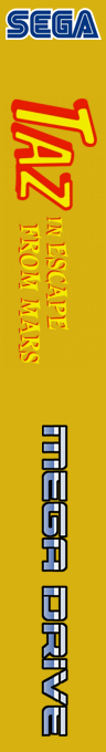 Taz In Escape From Mars — box-2D-side (SS)