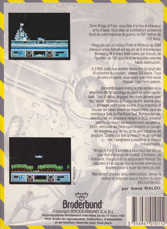 Wings Of Fury — box-2D-back (FR)
