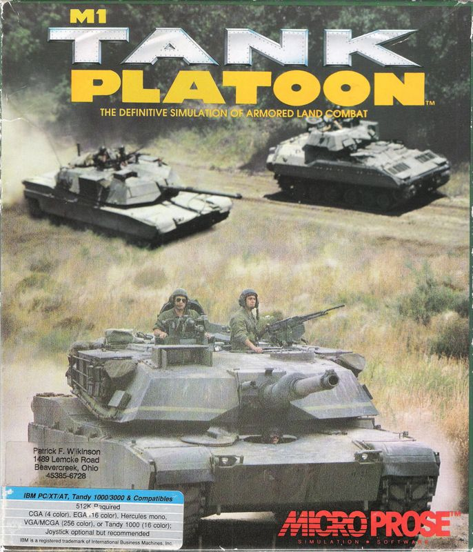 M1 Tank Platoon box art