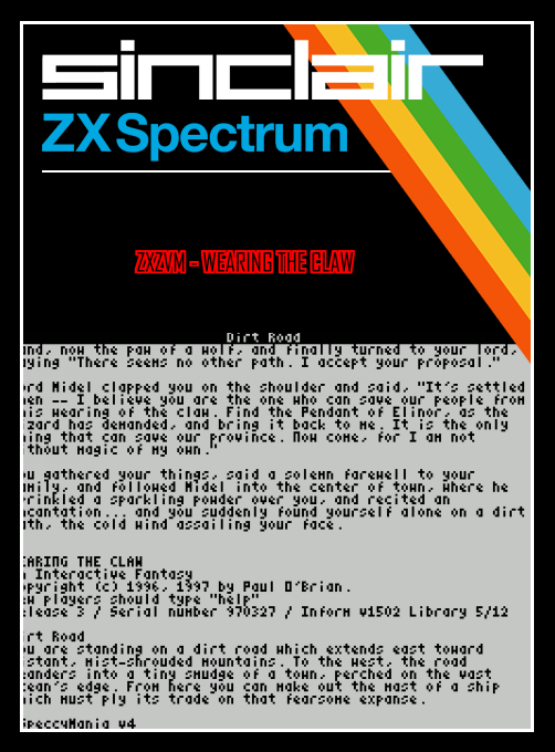 ZxZvm - Wearing the Claw box art