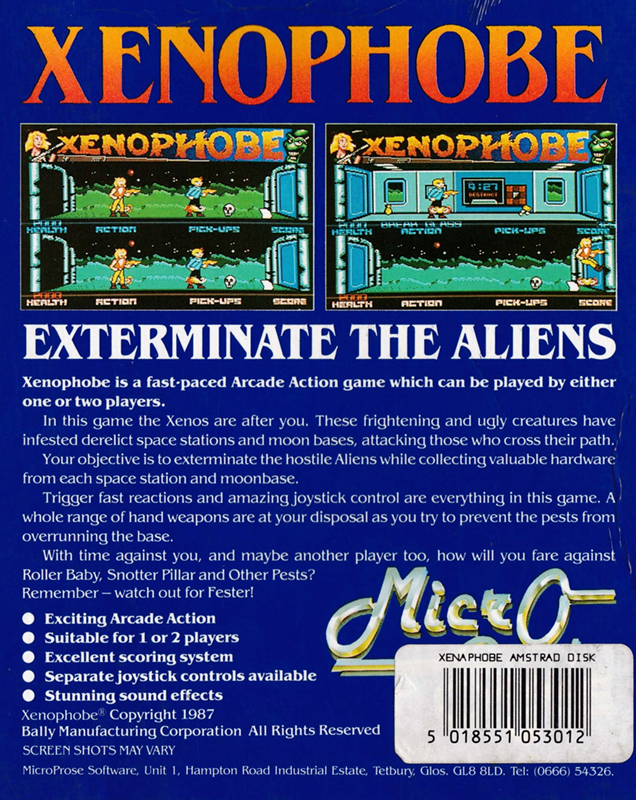 Xenophobe — box-2D-back (EU)