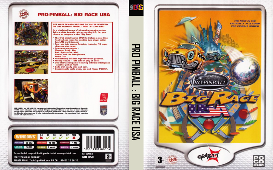 Pro Pinball - Big Race USA — box-texture (EU)