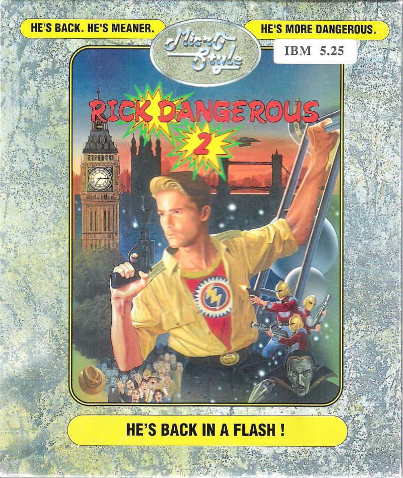 Rick Dangerous 2 box art