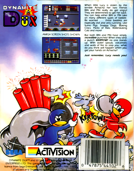 Dynamite Dux — box-2D-back (EU)