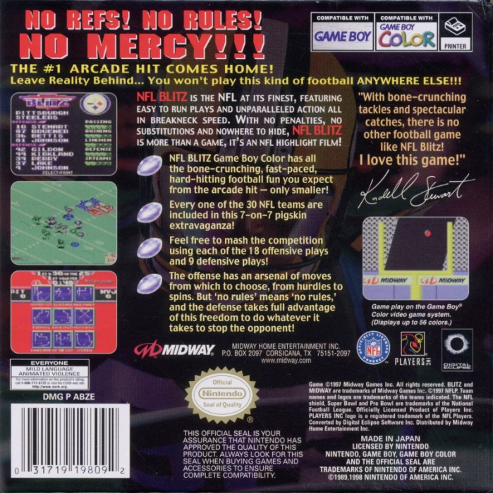 Nfl Blitz 2000 — box-2D-back (US)