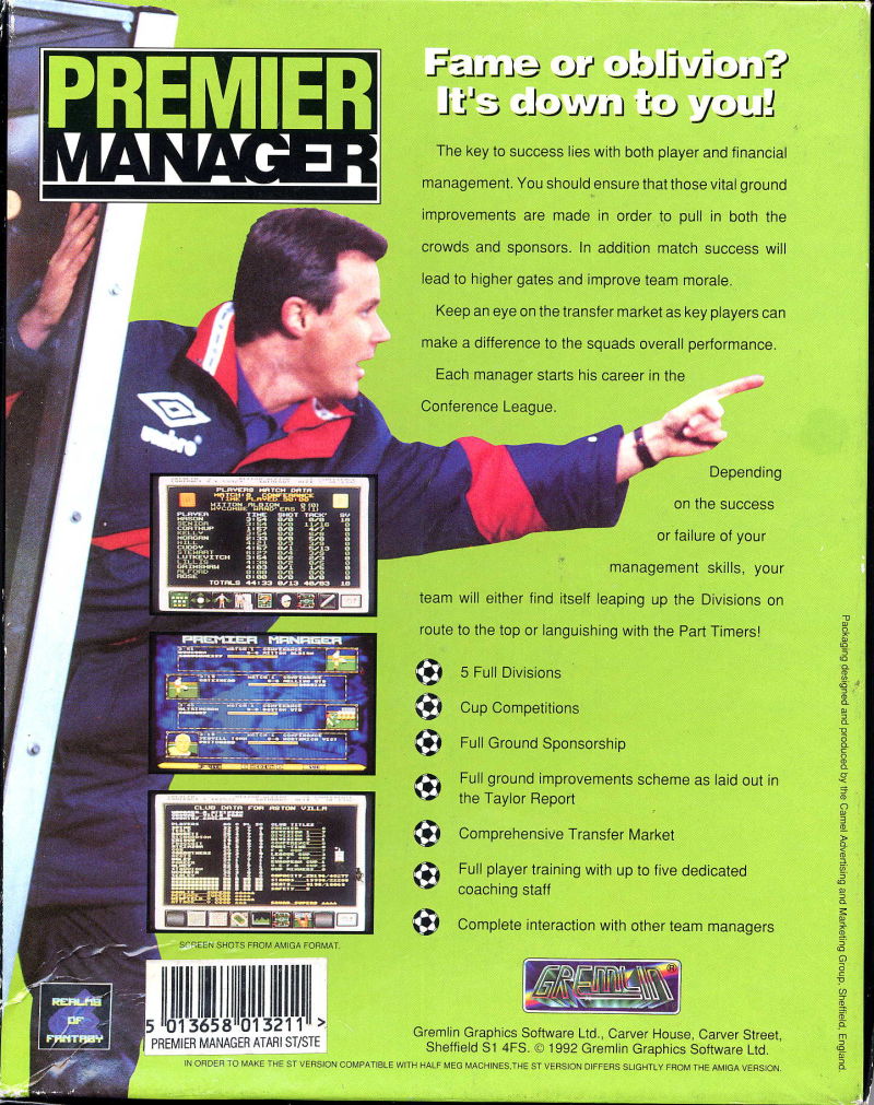 Premier Manager — box-2D-back (UK)
