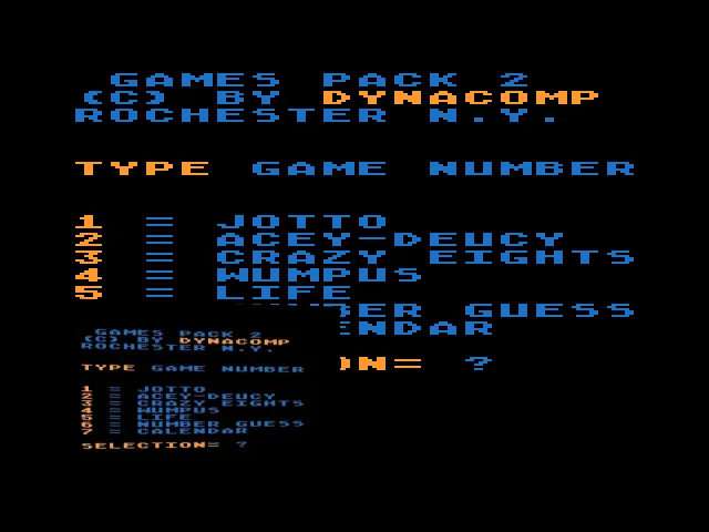 Games Pack 2 — mixrbv2 (WOR)