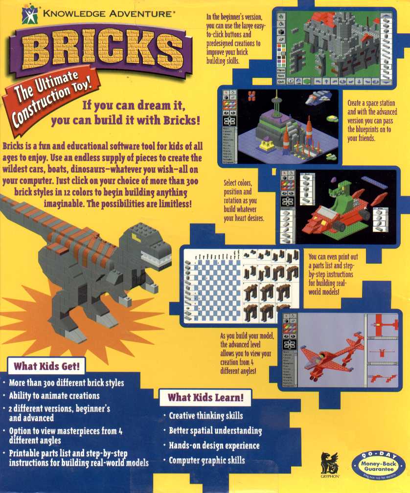 Bricks: the Ultimate Construction Toy! — box-2D-back (US)