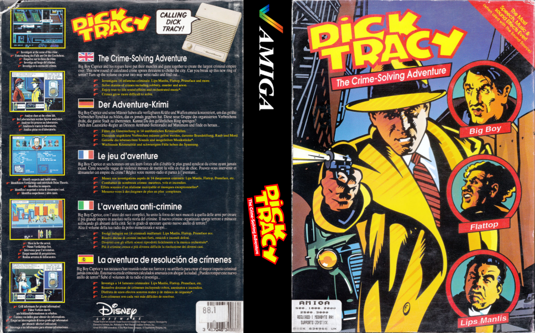Dick Tracy - The Crime-Solving Adventure — box-texture (EU)