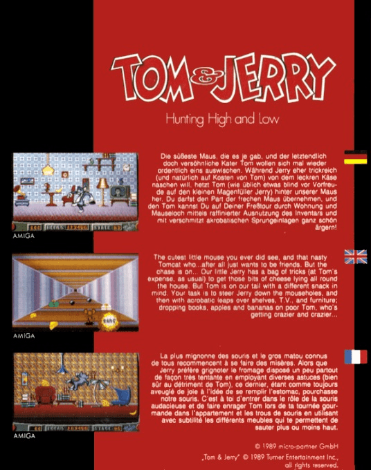 Tom & Jerry : Hunting High and Low — box-2D-back (EU)