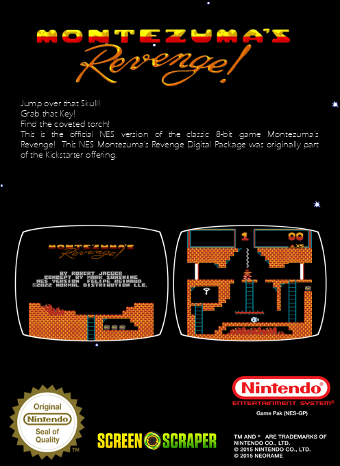 Montezuma's Revenge — box-2D-back (SS)