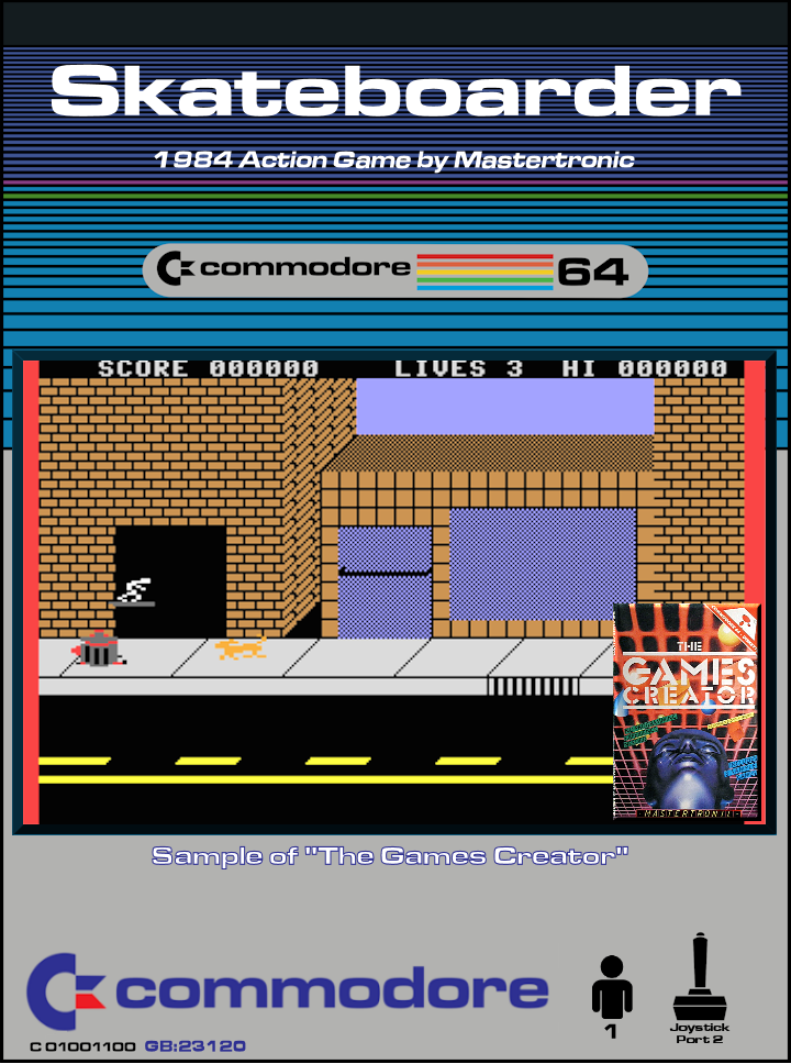Skateboarder box art