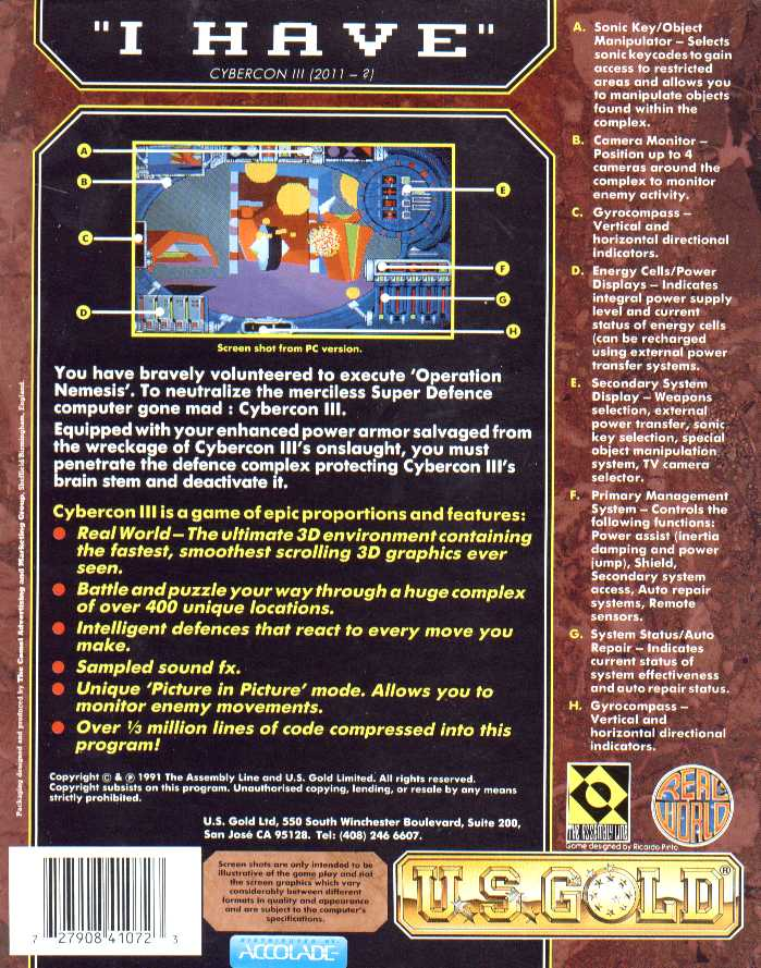 Cybercon III — box-2D-back (EU)