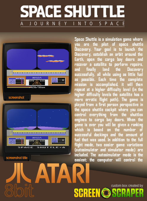 Space Shuttle - A Journey Into Space — box-2D-back (SS)