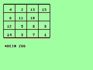 Fifteen Puzzle — ss (DE)