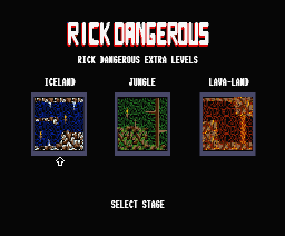 Rick Dangerous - Extra Levels — sstitle (WOR)
