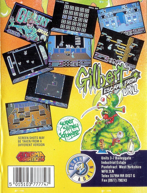 Gilbert - Escape From Drill — box-2D-back (EU)