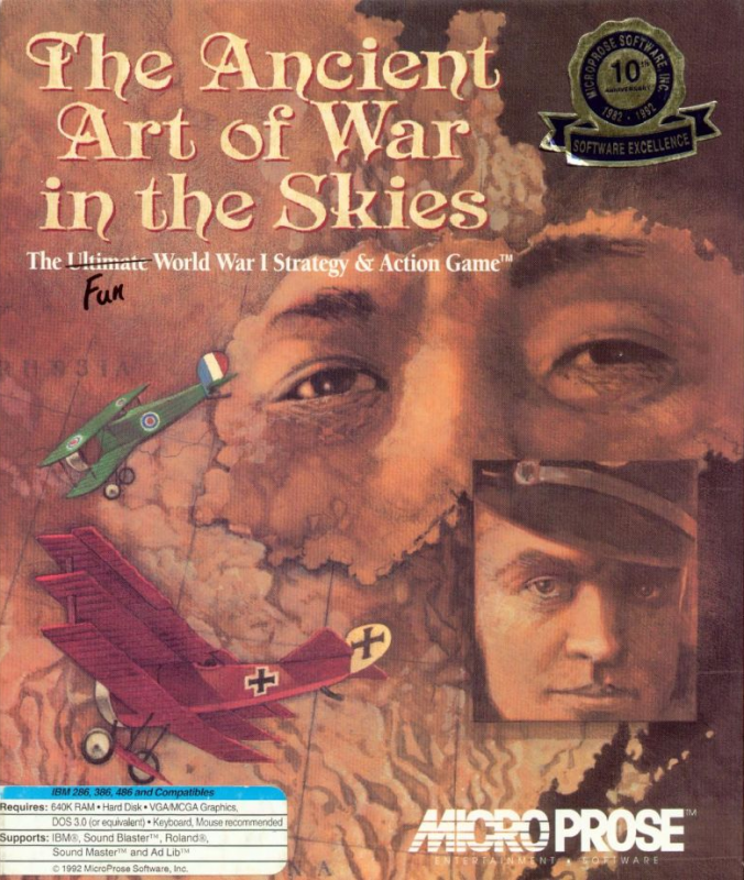 Ancient Art Of War In The Skies, The box art