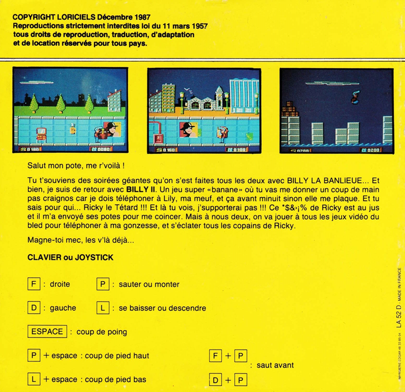 Billy 2 — box-2D-back (FR)