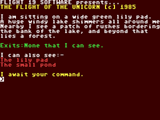 The Flight of the Unicorn — ss (WOR)