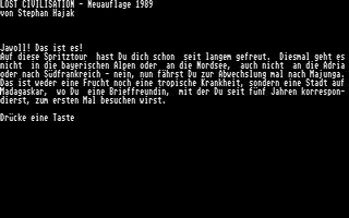 Lost Civilisation — ss (WOR)