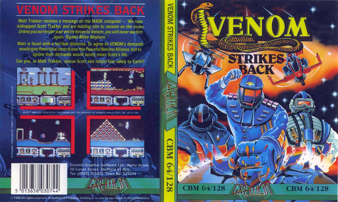 VENOM Strikes Back — box-texture (EU)