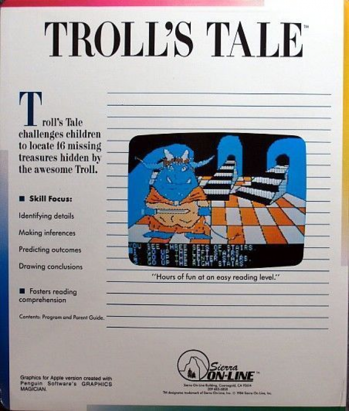 Troll's Tale — box-2D-back (US)
