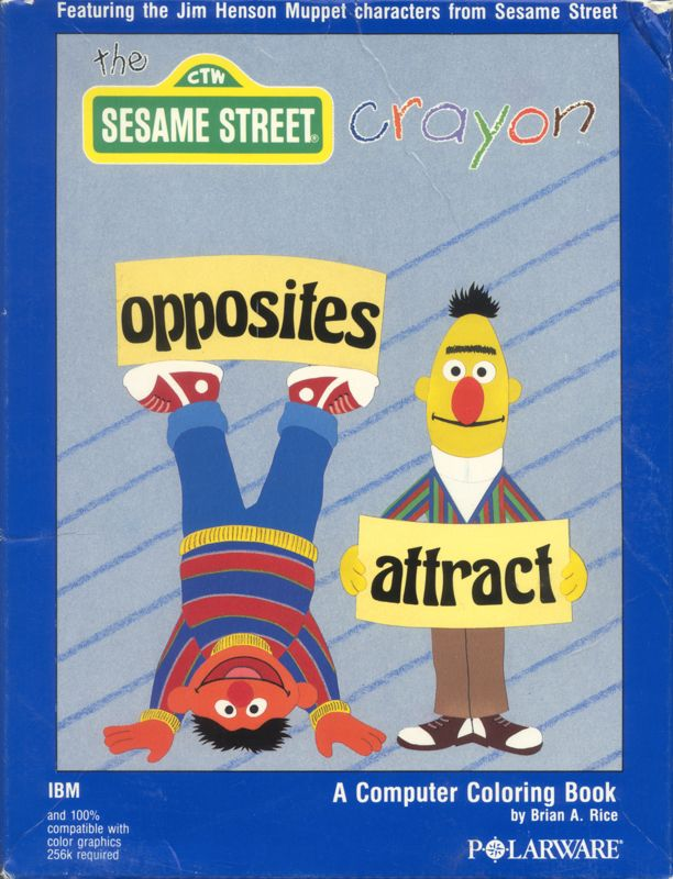 Sesame Street Crayon, The - Opposites Attract box art