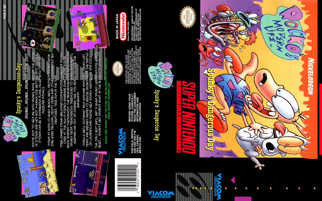Rocko's Modern Life - Spunky's Dangerous Day — box-texture (US)