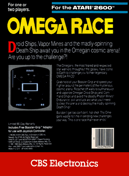 Omega Race — box-2D-back (US)