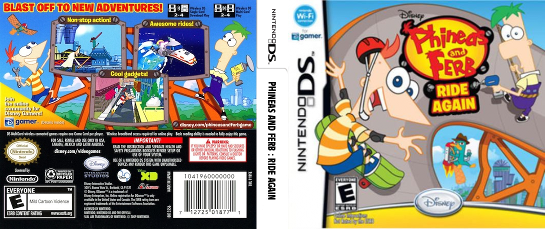 Phineas and Ferb - Ride Again — box-texture (US)